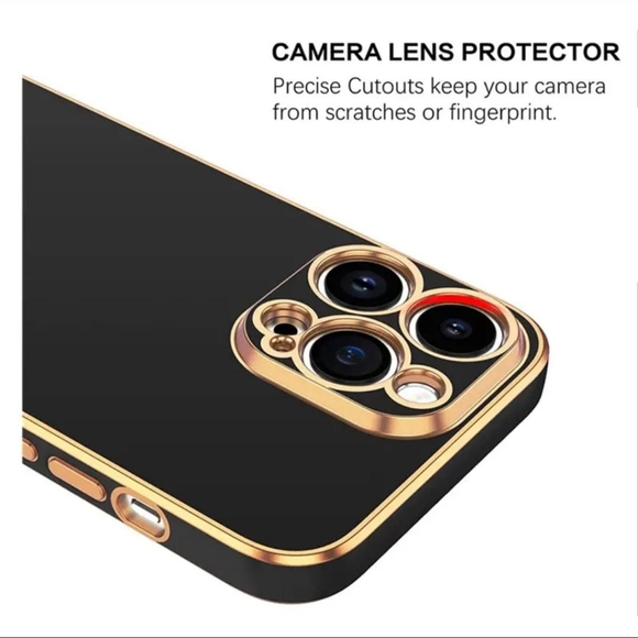Luxury Electroplated Case For iPhone 14 Pro Max - BLACK-SALE - Picture 2 of 8